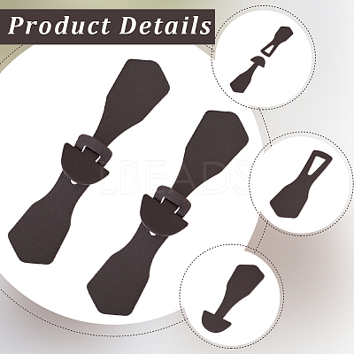 8Pcs 1-Hole PU Leather Buttons FIND-GF0008-82A-1