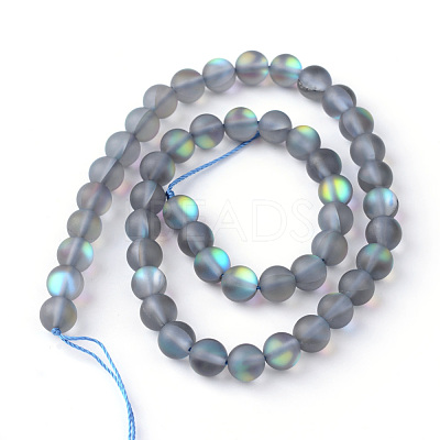 Synthetic Moonstone Beads Strands X-G-R375-8mm-A03-1