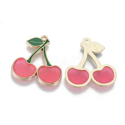 Transparent Epoxy Resin Pendants RESI-T047-03KC-03-RS-1