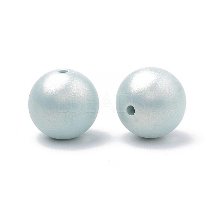Spray Painted Style Acrylic Beads MACR-T010-10mm-02-1