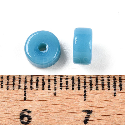 Opaque Solid Color Glass Beads GLAA-N007-6x3mm-A03-1