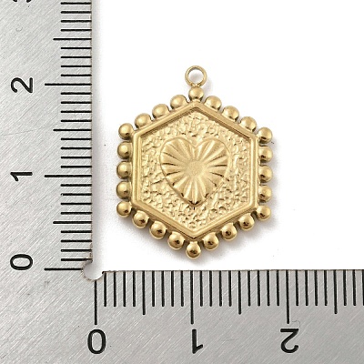 201 Stainless Steel Pendants STAS-R227-01K-G-1