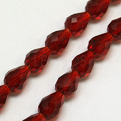 Glass Beads Strands EGLA-E010-5x7mm-06-1