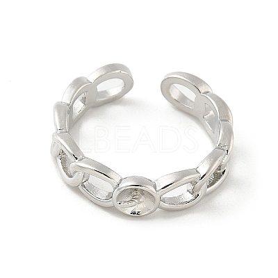 Brass Cup Peg Open Cuff Ring Settings KK-G518-02P-03-1