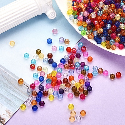 216g 24 Style Transparent Acrylic Beads MACR-SZ0001-59-1