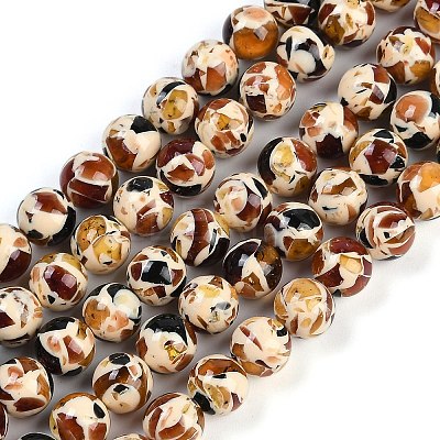 Sythetic Amber Beads Strands G-M199-02A-1