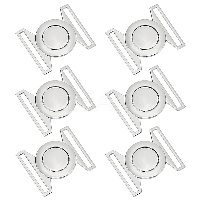 6Sets Zinc Alloy Side Release Buckles FIND-BC0013-98B-1