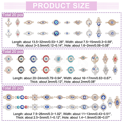 Evil Eye Jewelry Making Finding Kit DIY-NB0008-22A-1