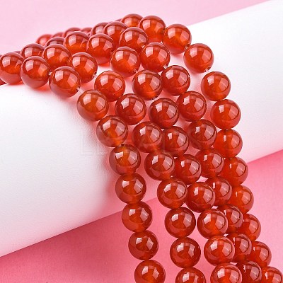 Natural Carnelian Beads Strands G-C076-6mm-2A-1