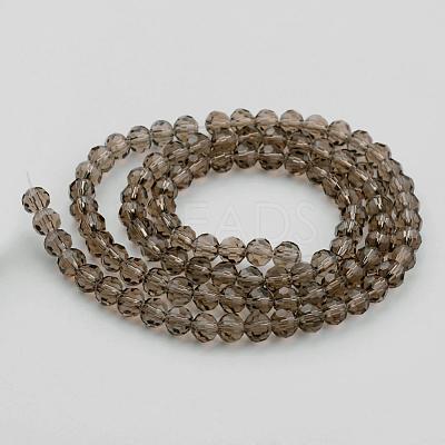 Transparent Glass Bead Strands GLAA-G013-6mm-63-1