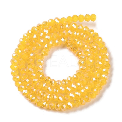 Baking Electroplate Glass Beads Strands DGLA-A039-J2MM-B13-1