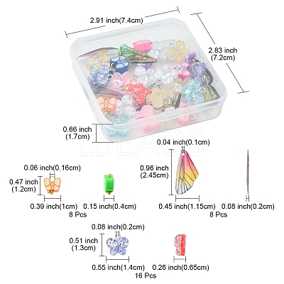 DIY Pendant Jewelry Making Finding Kit RESI-FS0001-38-1