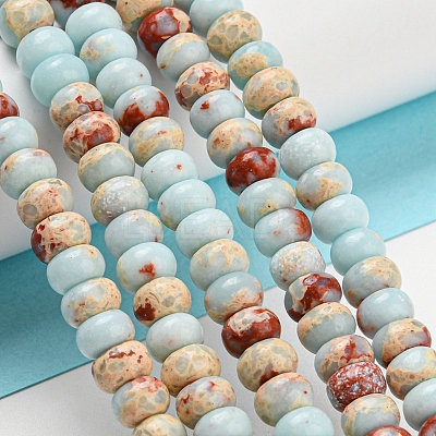 Synthetic Imperial Jasper Dyed Beads Strands G-D077-E01-02-1