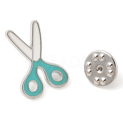 Platinum Alloy Enamel Brooches JEWB-I035-02P-02-1