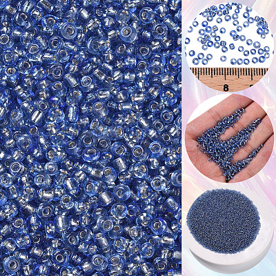 45G about 3000pcs Glass Seed Beads SEED-PA0001-29A-02-1