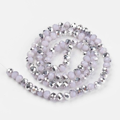 Electroplate Glass Beads Strands EGLA-A034-J8mm-M04-1