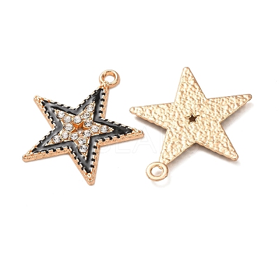 Alloy Enamel Pendants FIND-K030-17D-G-1