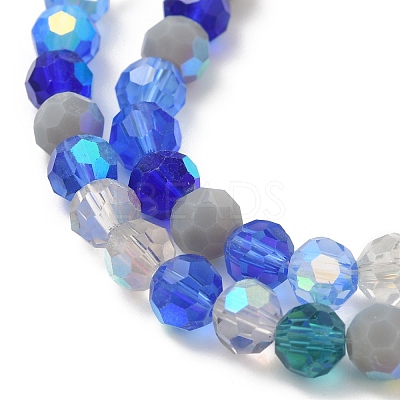 Electroplate Glass Beads Strands EGLA-P048-A02-1