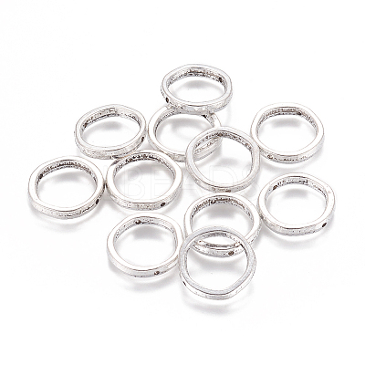 Tibetan Style Ring Bead Frames X-TIBEB-EA13622Y-FF-1
