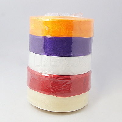 Sheer Organza Ribbon ORIB-RS25mmY-1