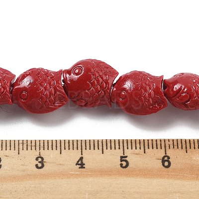 Synthetic Coral Carved Beads Strands CORA-C003-13B-02-1