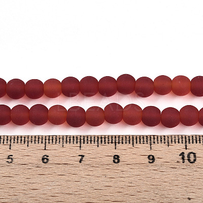 Transparent Glass Beads Strands GLAA-T032-T6mm-MD20-1