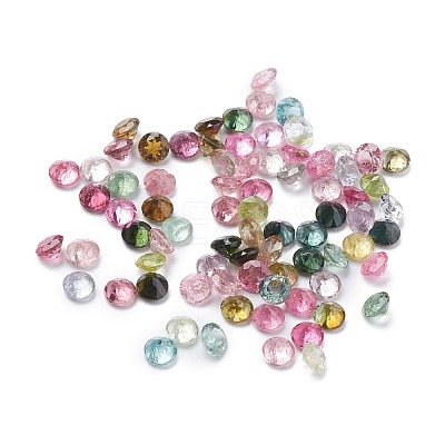 Faceted Natural Multicolor Tourmaline Cabochons X-G-I295-05C-02-1