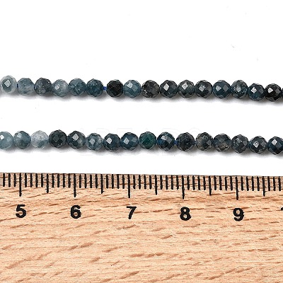 Natural Blue Tourmaline Beads Strands G-G294-A02-3mm-1