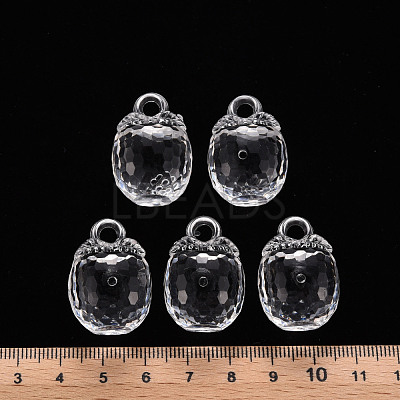 Autumn Theme Transparent Acrylic Pendants TACR-T024-04B-205-1