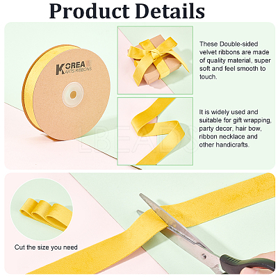 Double Side Velvet Ribbon SRIB-WH0011-058D-1