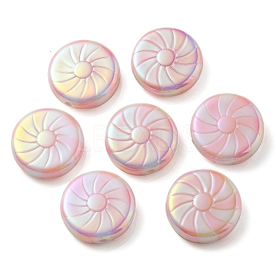 UV Plating Opaque Acrylic Beads OACR-P010-02E-1