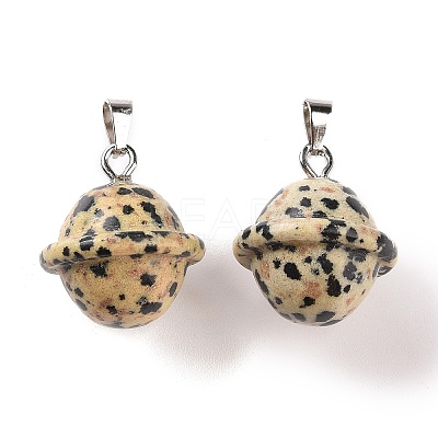 Natural Dalmatian Jasper Pendants G-B041-01P-06-1