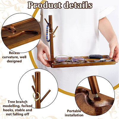 Wood Ring Display Stands RDIS-WH0016-13-1