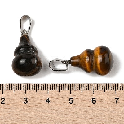 Natural Tiger Eye Pendants G-B127-03P-02-1