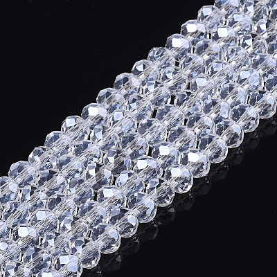 Electroplate Glass Beads Strands EGLA-A034-T8mm-A20-1