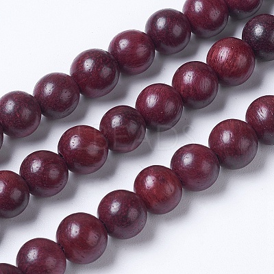 Natural Wood Beads Strands WOOD-J001-05-8mm-1