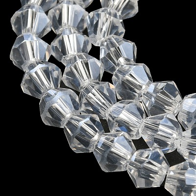 Transparent Electroplate Glass Beads Strands LS-GLAA-F029-3mm-C13-1