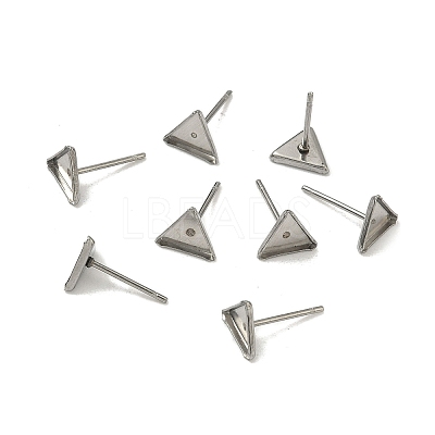 Tarnish Resistant 304 Stainless Steel Stud Earring Settings X-STAS-Q170-11-1