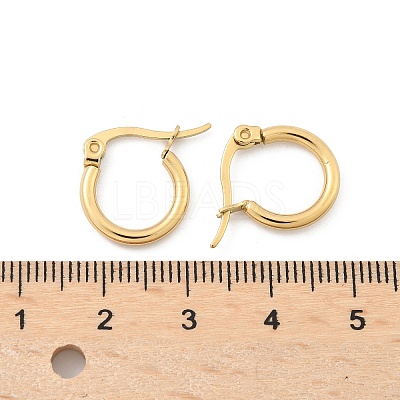 Ion Plating(IP) 304 Stainless Steel Hoop Earrings EJEW-N0016-11G-A-1
