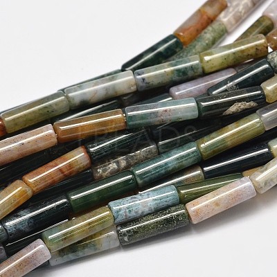 Column Natural Indian Agate Bead Strands G-M258-04-1