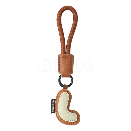 PU Leather Letter Pendant Decoration HJEW-YWC0002-001L-1