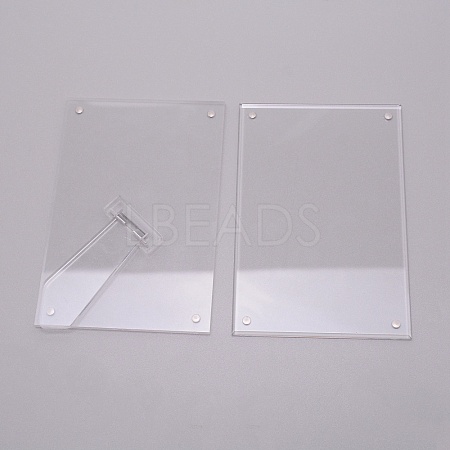 Acrylic Photo Frame Stand DJEW-WH0011-64A-1