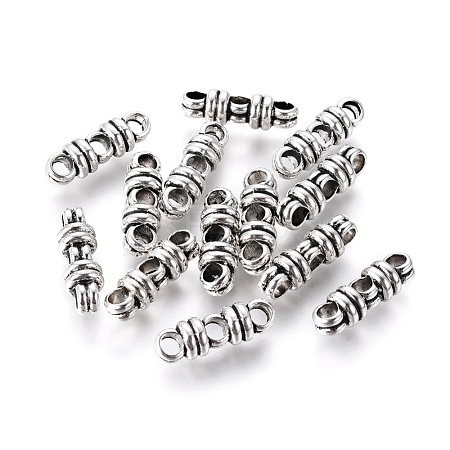 Tibetan Style Alloy Spacer Bars TIBEB-Q061-17AS-RS-1