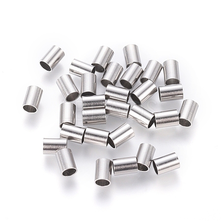 Tarnish Resistant 304 Stainless Steel Tube Beads STAS-G209-01P-1