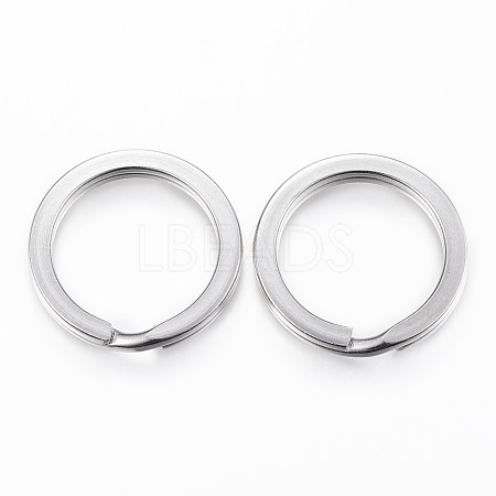 Tarnish Resistant 304 Stainless Steel Split Key Rings STAS-P177-2.6x30mm-P-1