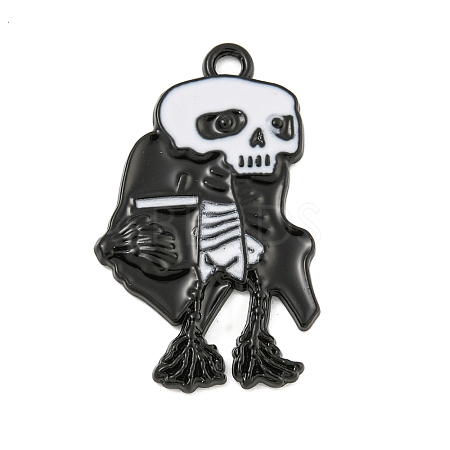 Halloween Alloy Enamel Pendants ENAM-M220-02E-B-1