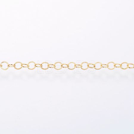 Ion Plating(IP) Handmade 304 Stainless Steel Cable Chains STAS-G038-12G-1
