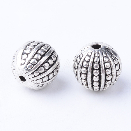 Tibetan Style Alloy Beads X-TIBE-Q063-102AS-RS-1