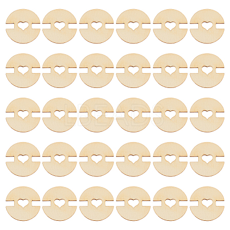 60Pcs Removable Wooden Pom Poms Buttons TOOL-AN0001-01-1