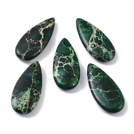 Dyed Synthetic Imperial Jasper Pendants G-P529-07J-1